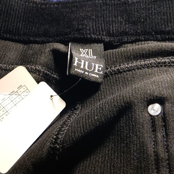Hue corduroy leggings color is black and size is XL - Picture 5 of 5